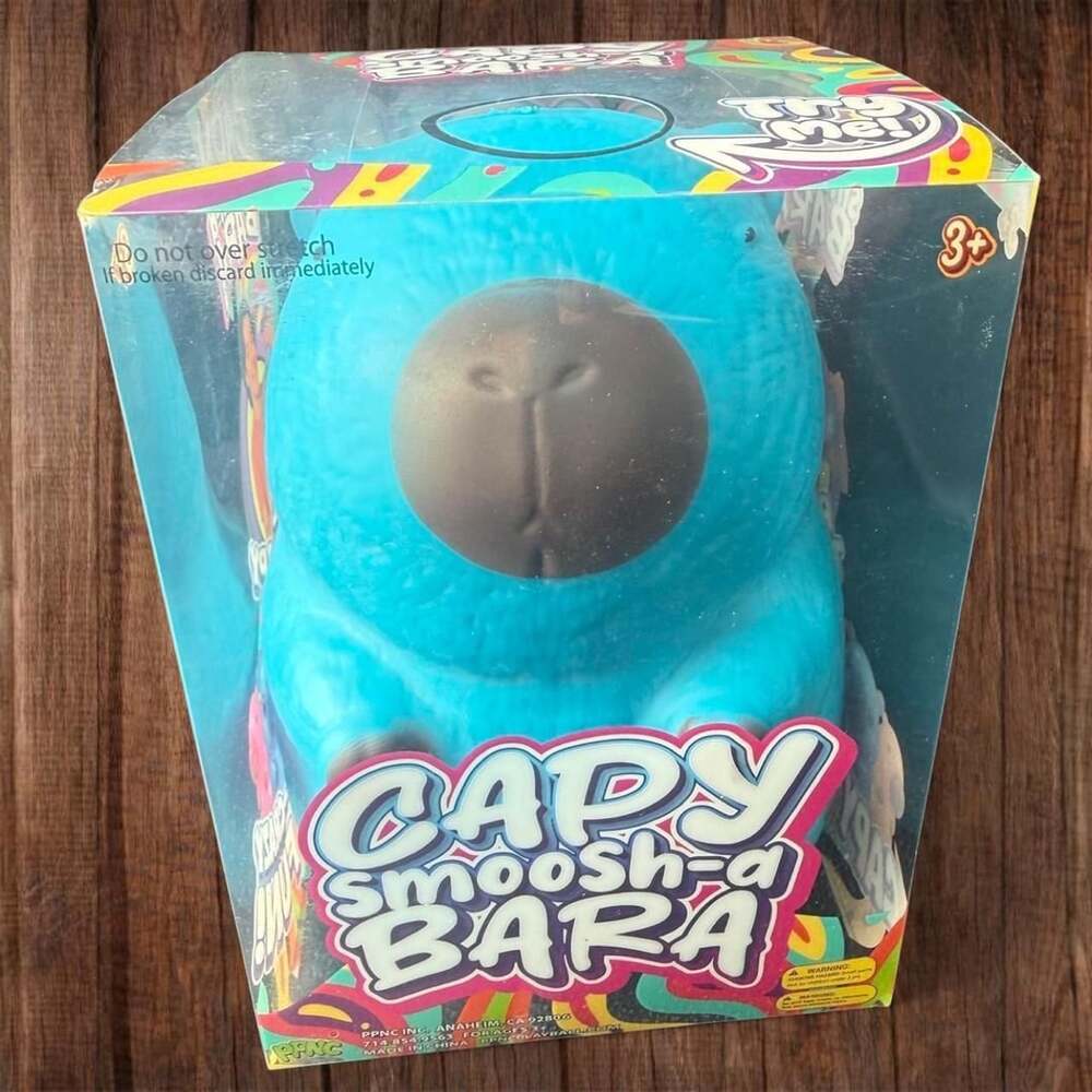 PPNC Capy Smoosh-a-Bara Blue Capybara Squishy Toy New in Box